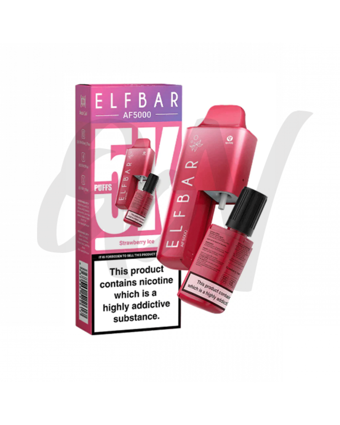 Elf Bar AF5000 Strawberry Ice Disposable Vape 20mg|ecig shop ...